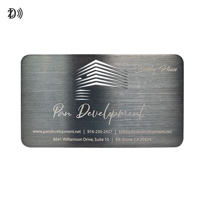 Custom Premium Metal NFC Business Card Stainless Steel Mirror Laser Etched NFC Card
