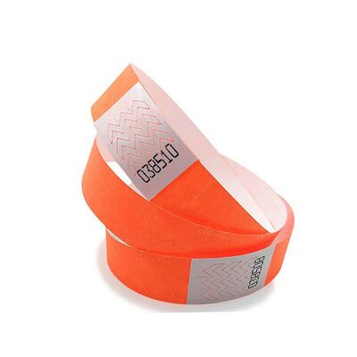 Pulsera RFID de papel impermeable con logo de impresión personalizado, pulseras Tyvek desechables para fiestas, entradas, pulseras de identificación