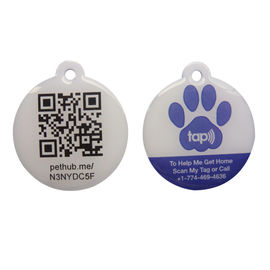Impresión de código QR ecológico de tamaño personalizado NFC RFID etiqueta epoxi